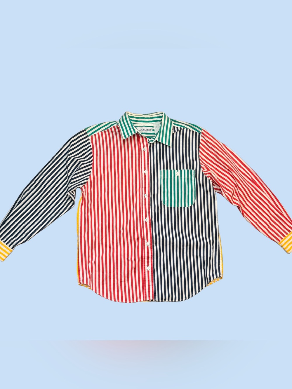 VTG 90s Cabin Creek Women's Small Button Up Long Sleeve Shirt Multicolor Striped